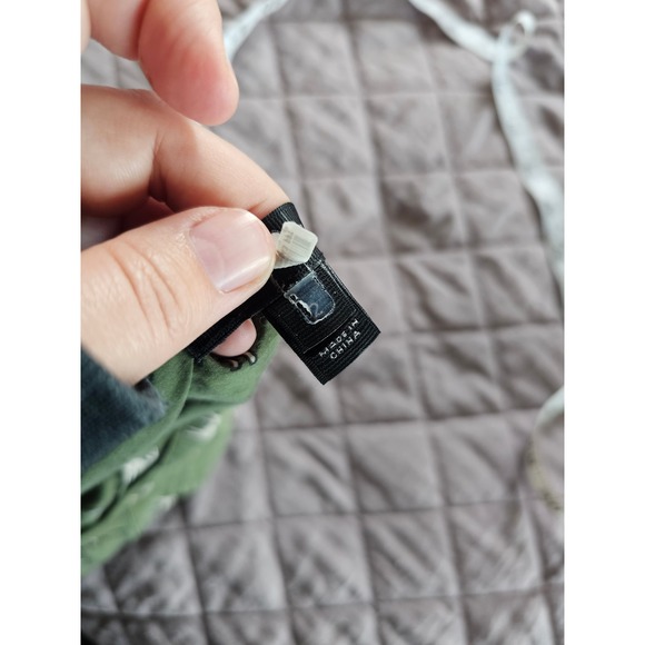 J.Crew Terrier Dog print Green Silk Cotton Blend Maximalist Preppy Shirt sz 2 - Picture 7 of 8